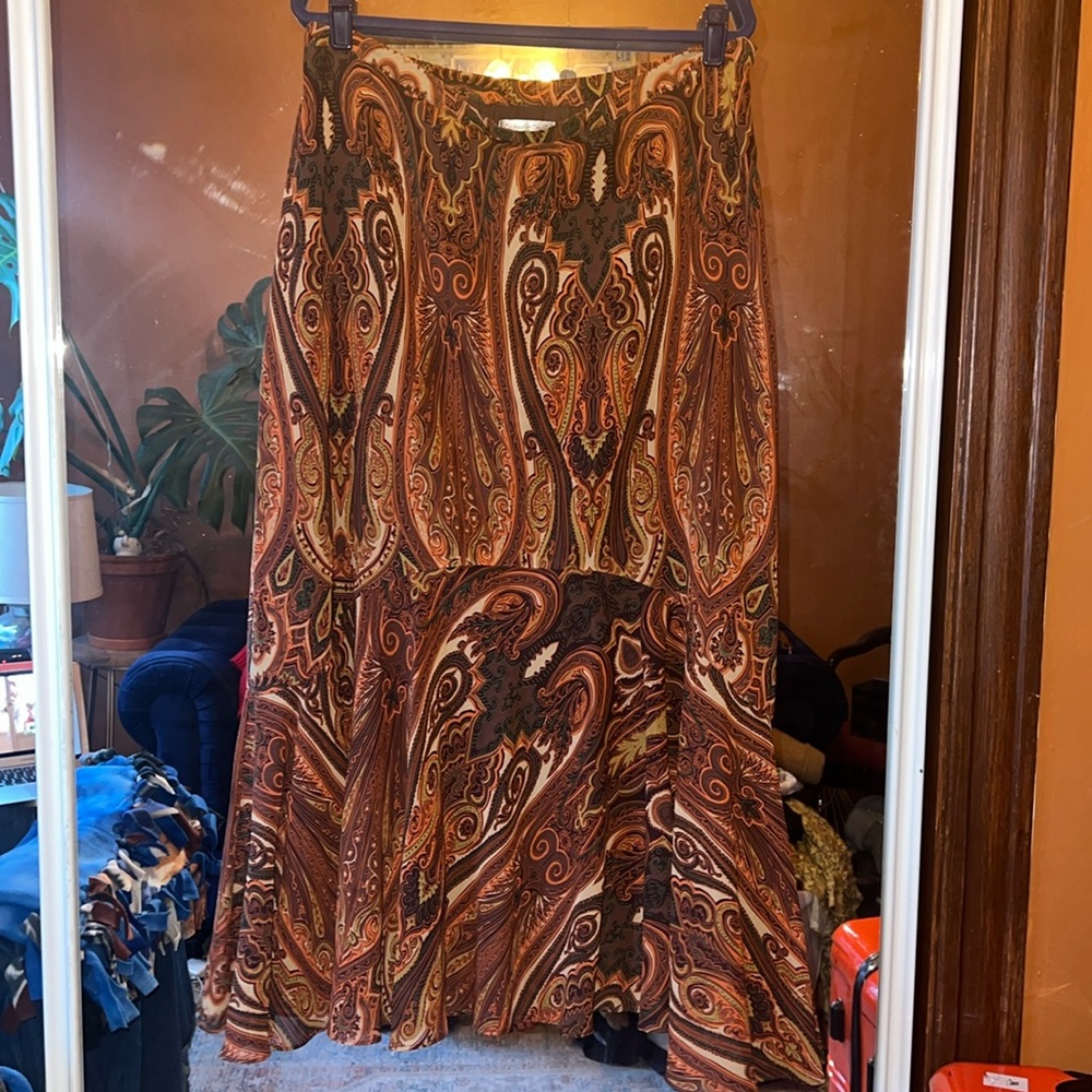 Coldwater Creek Paisley maxi Skirt